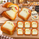 Egg Toast Bread Slow Rise PU Squishy, Bread Scented