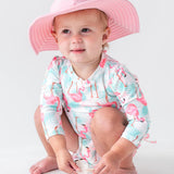 Girls Pink Swim Hat