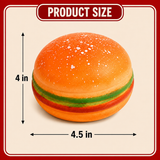 4.5" Jumbo Hamburger Squishy Sensory Fidget Toy