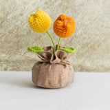 Handmade Crochet Decorative Potted Flowers for Home Decor