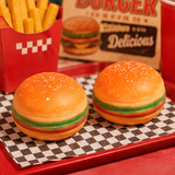 4.5" Jumbo Hamburger Squishy Sensory Fidget Toy