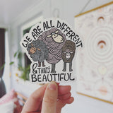 Different Is Beautiful Decorative Stickers