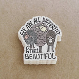Different Is Beautiful Decorative Stickers