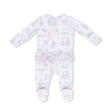 Pretty Golf - 2 Way Ruffle Back Zipper Footie