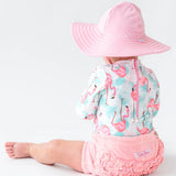 Girls Pink Swim Hat