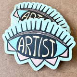Artist Eye Decorative Stickers, Boho Stickers