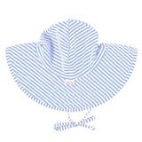 Girls Periwinkle Blue Seersucker Swim Hat