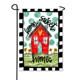 Red Home Sweet Home Garden Flag