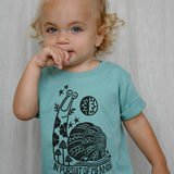 Serenity Snail Kids Tee Shirt, Hippie Children's Shirt