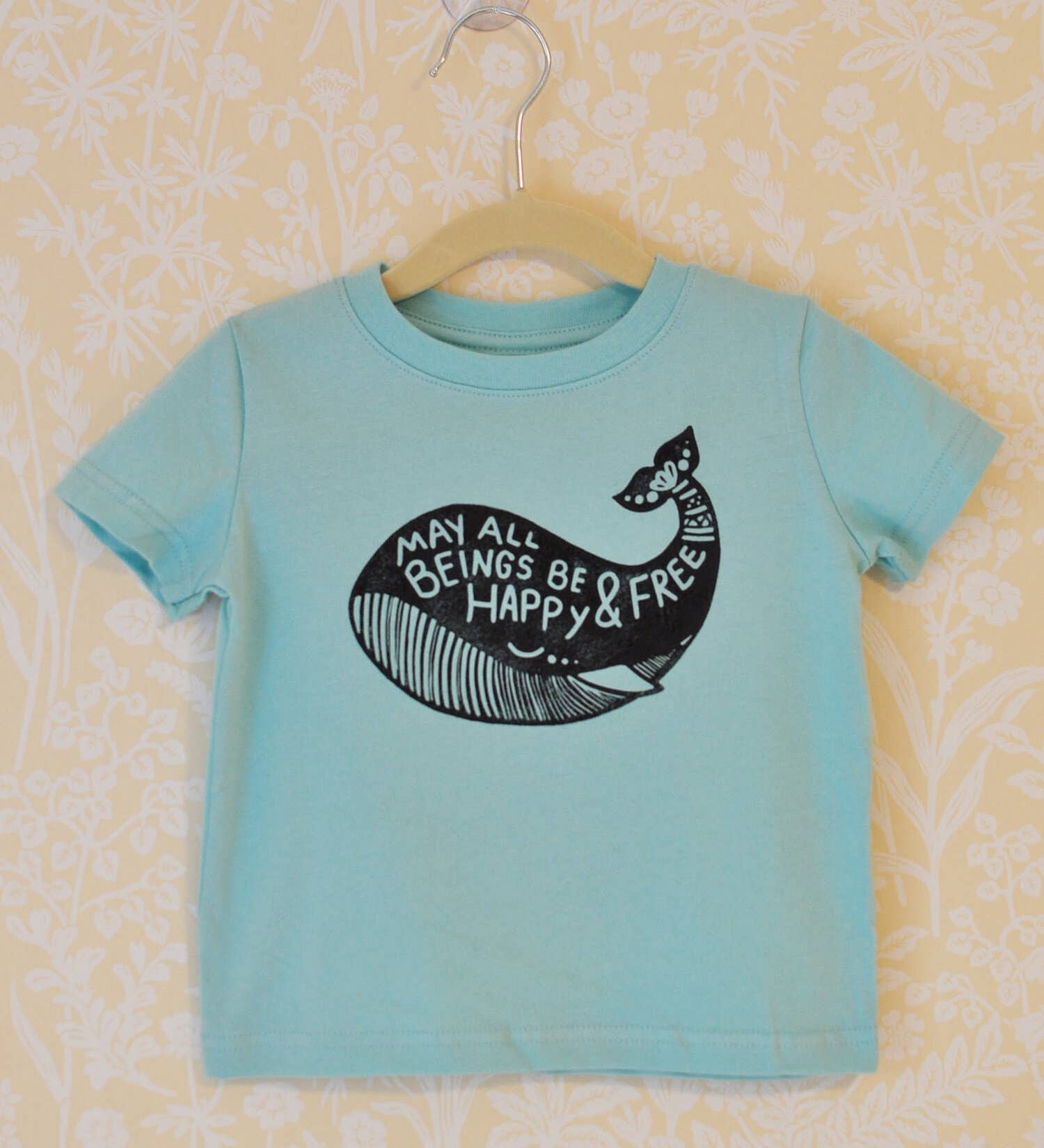 Mantra Whale Kids Tee Shirt, Positive Vibes kids clothes