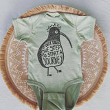 Fearless Kiwi Baby Bodysuit, Bird baby onesie