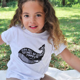 Mantra Whale Kids Tee Shirt, Positive Vibes kids clothes