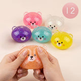 12PCS - Glitter Bear Mystery Squishy Dumpling Stress Relief Squishy Toy