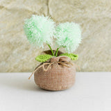 Handmade Crochet Decorative Potted Flowers for Home Decor