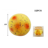 12PCS - ASMR Crunchy Potato Crunching Sound Squeeze Squishy Stress Relief Toy
