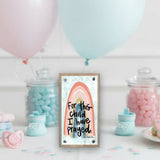For This Child Rainbow Driftwood Happy Block