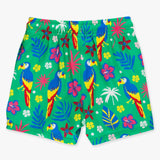 Boys Parrot Palms Performance Hybrid Swim Trunks