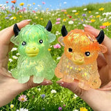 Glitter Maltose Cow Squishy Sensory Fidget Toy