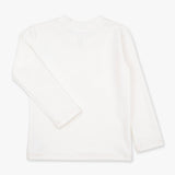 Boys White Long Sleeve Rash Guard