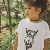 Inner Peace Panda Kids Tee Shirt, Children's Yoga Clothes