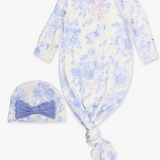 Ruffle Butts Blue Butterfly Onsie with Hat