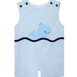 Whale Seersucker Shortall