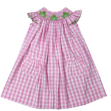 Smocked Gingham Frog Dress