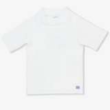 White Short Sleeve Rash Guard