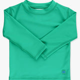 Boys Bright Green Long Sleeve Rash Guard