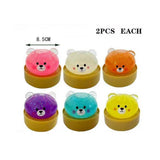 12PCS - Glitter Bear Mystery Squishy Dumpling Stress Relief Squishy Toy