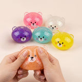 12PCS - Glitter Bear Mystery Squishy Dumpling Stress Relief Squishy Toy