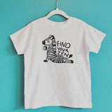 Zen Zebra Kids Tee Shirt, Children's Yoga Clothes
