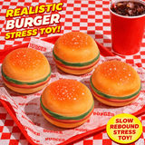 4.5" Jumbo Hamburger Squishy Sensory Fidget Toy