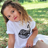 Mantra Whale Kids Tee Shirt, Positive Vibes kids clothes