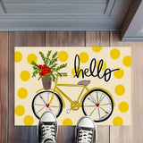 Hello Bike Rug Floormat