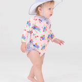 Girls Periwinkle Blue Seersucker Swim Hat