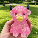 Glitter Maltose Cow Squishy Sensory Fidget Toy