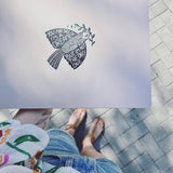 Peace Dove Decorative Stickers, Hippie Bird Stickers